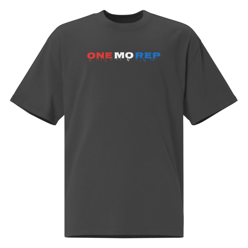 ONE MO REP OVERSIZED T-SHIRT MO GUTS MO GLORY RED WHITE & BLUE 🇺🇸